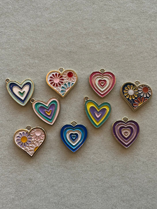 Colorful Heart Charm