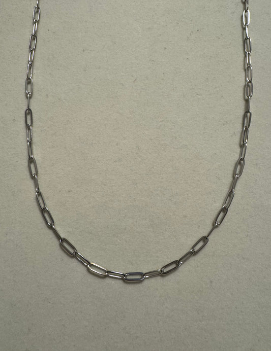 Paperclip Link Necklace  (Gold & Silver)